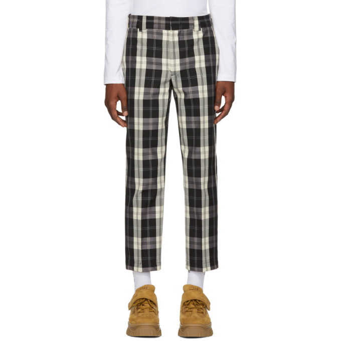 Photo: MSGM Black and White Check Trousers