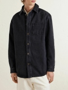 LOEWE - Anagram Logo-Embroidered Denim Overshirt - Black