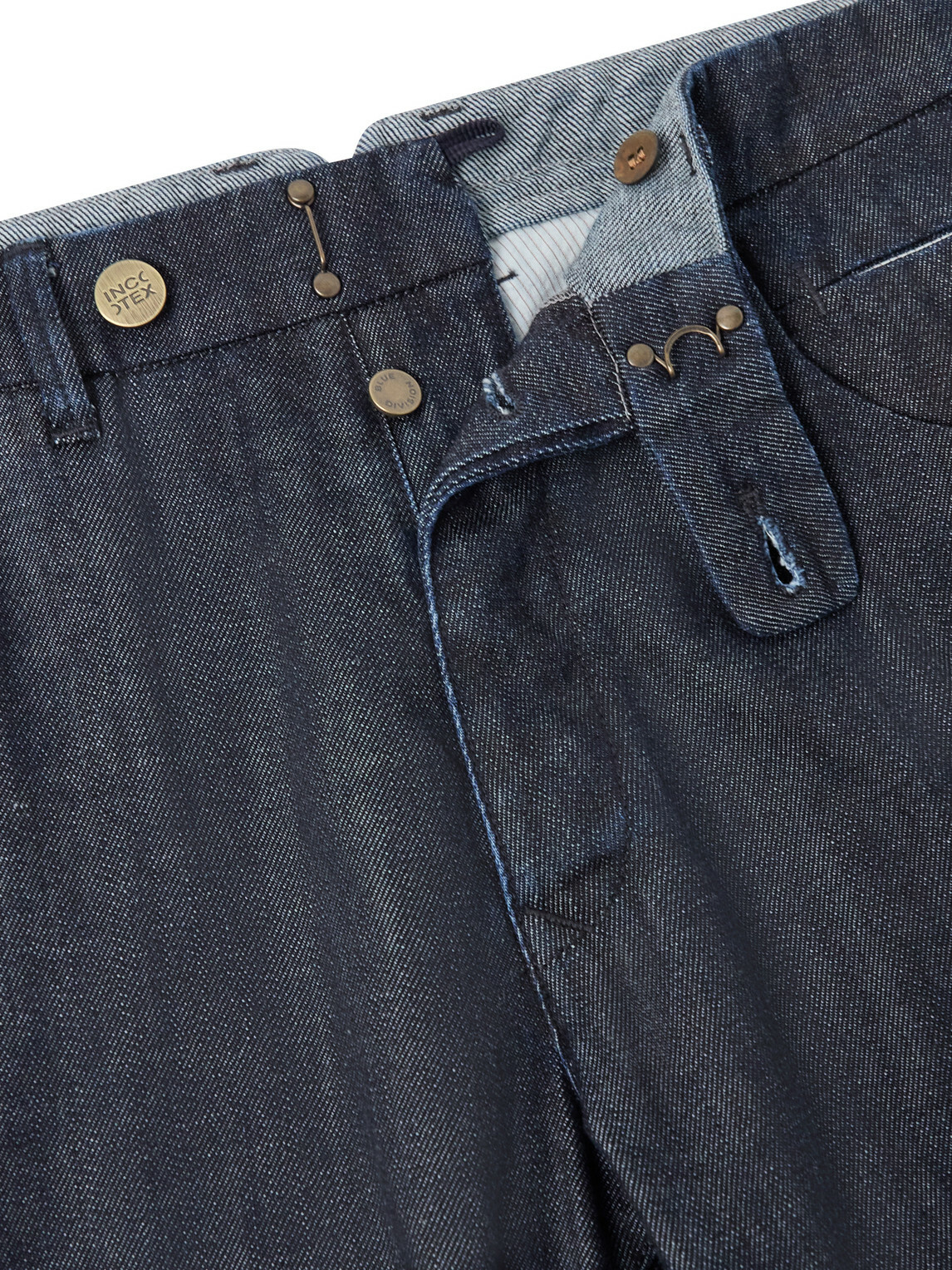 Slowear - Tapered Cotton-Blend Gabardine Trousers - Blue