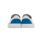 Amiri Blue and White Bones Slip-On Sneakers