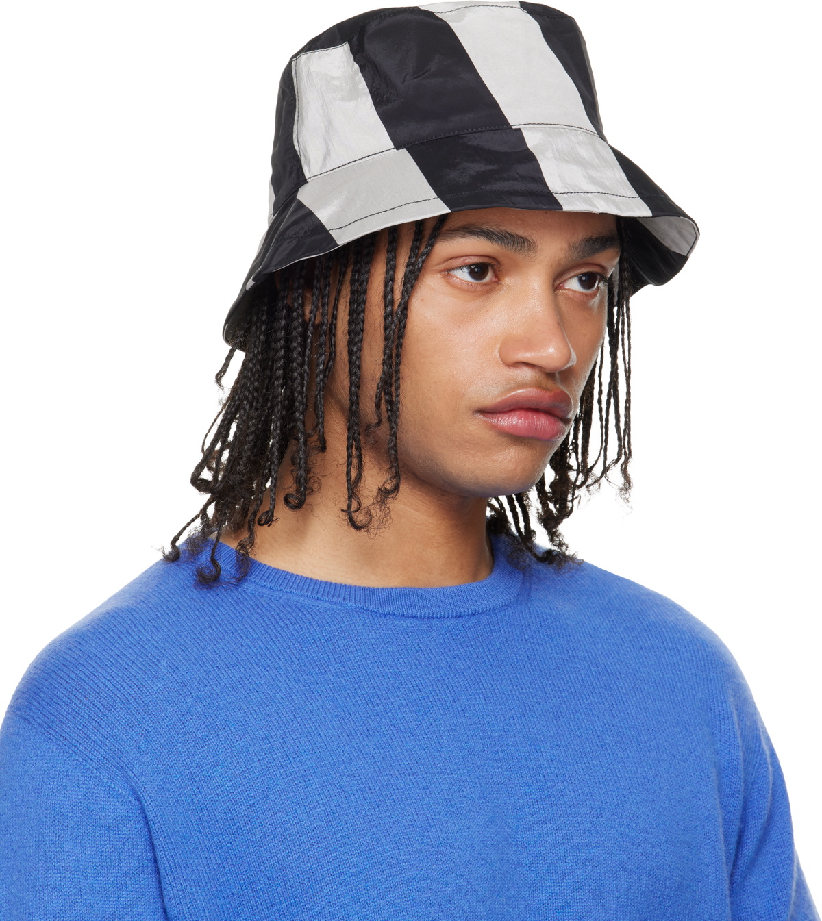 JACQUEMUS Black & Gray 'The Baluchon' Bucket Hat