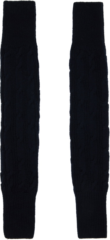 Photo: Dries Van Noten Black Wool Arm Warmers