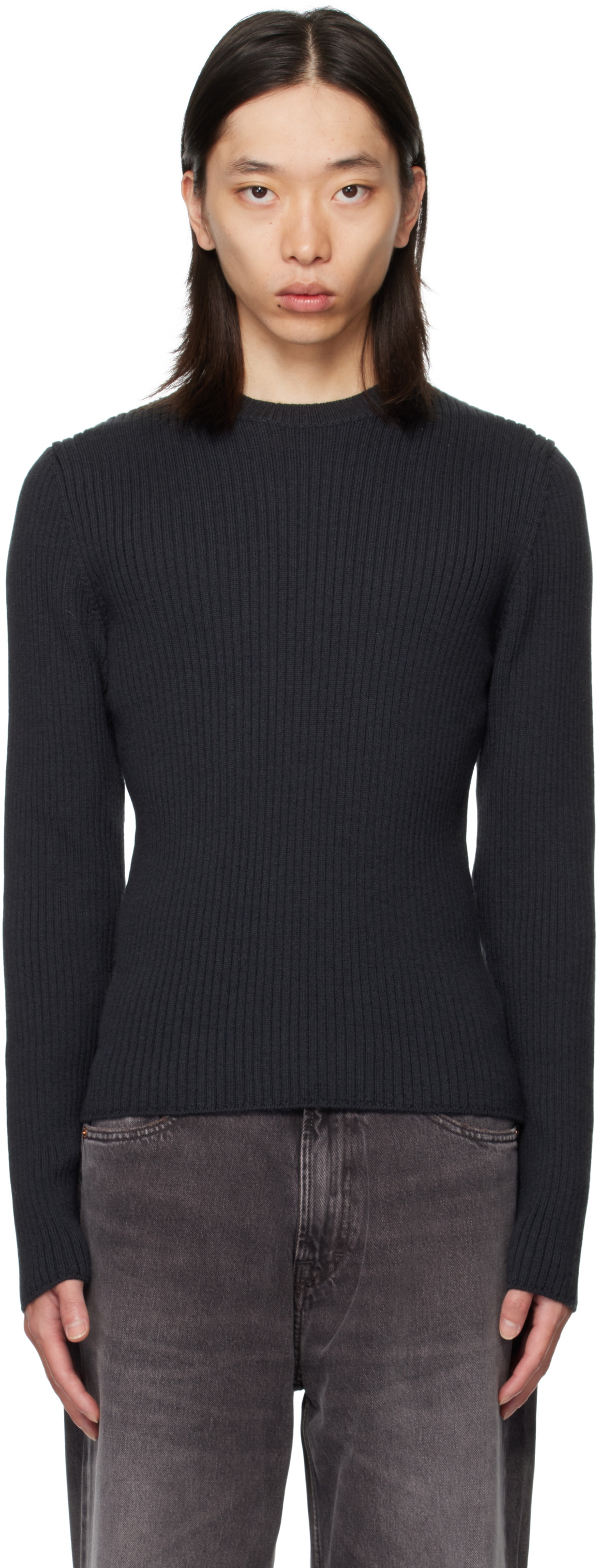 OUR LEGACY Black Compact Round Sweater Our Legacy