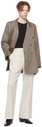Cornerstone Gray Cotton Blazer