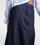 Dries Van Noten Denim maxi skirt