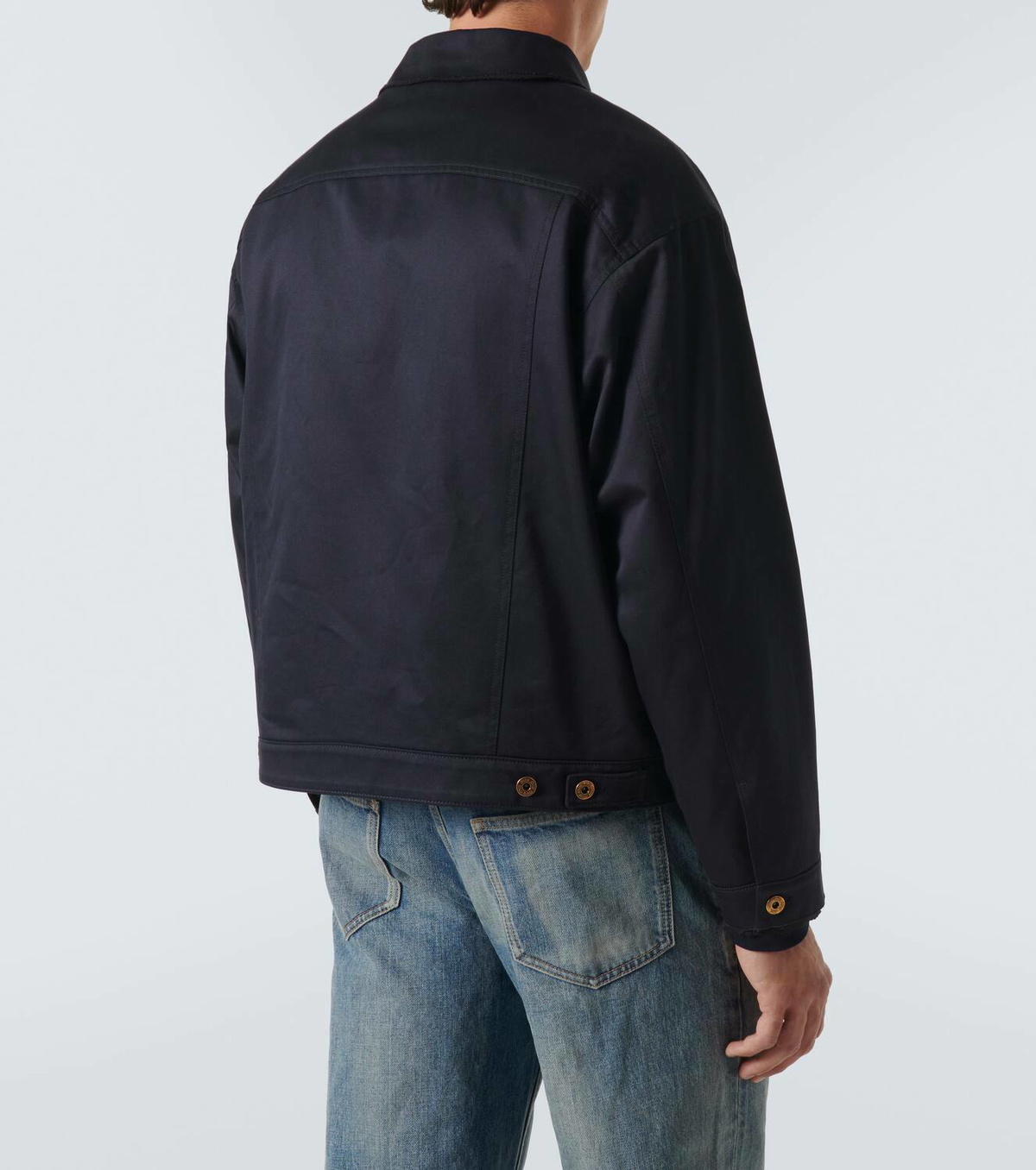 【新品未使用】LOHEN★ CUT OFF CHINO BLOUSON BoShiNuo Spring Mens Chinese Style Long Windbreaker Jacket
