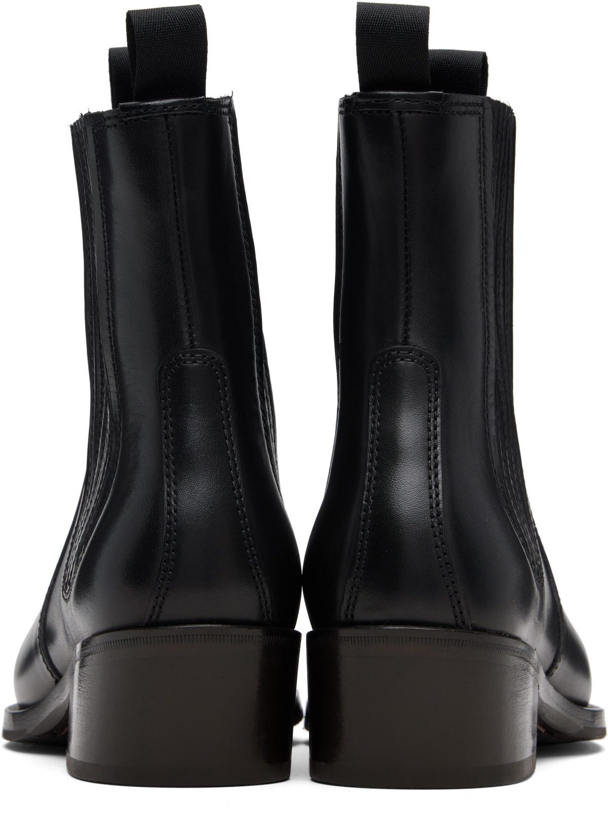 LEMAIRE Black Vegetable-Tanned Chelsea Boots