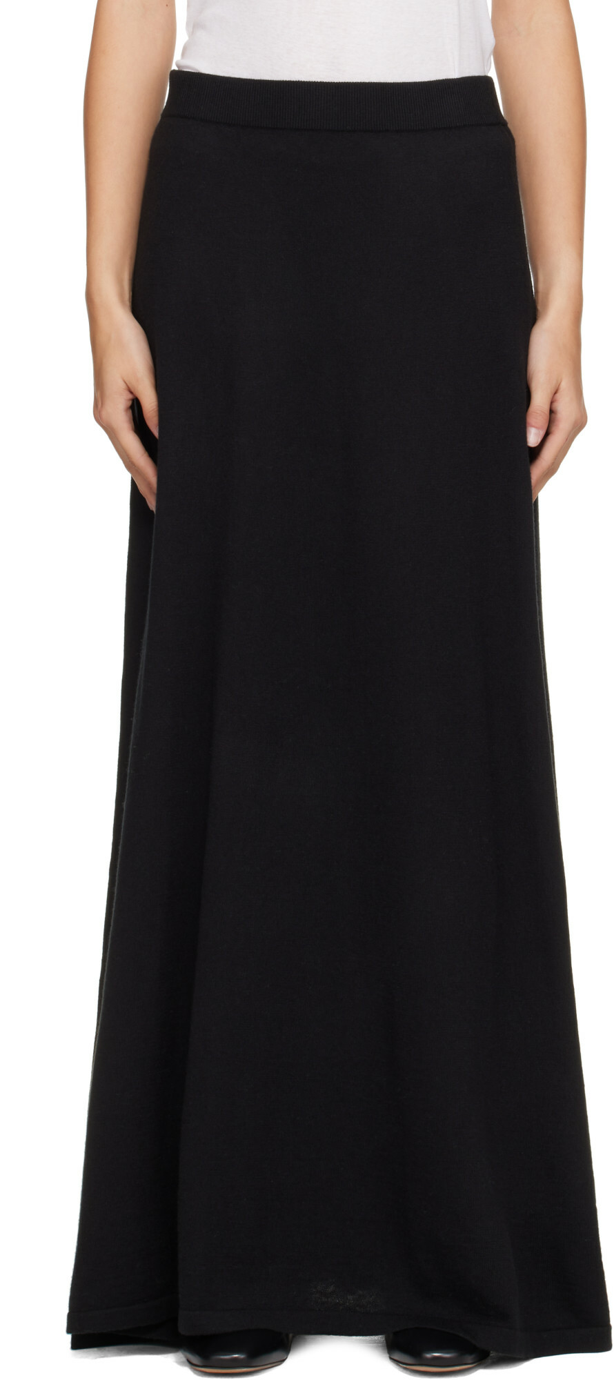 LISA YANG Black Adrienne Maxi Skirt