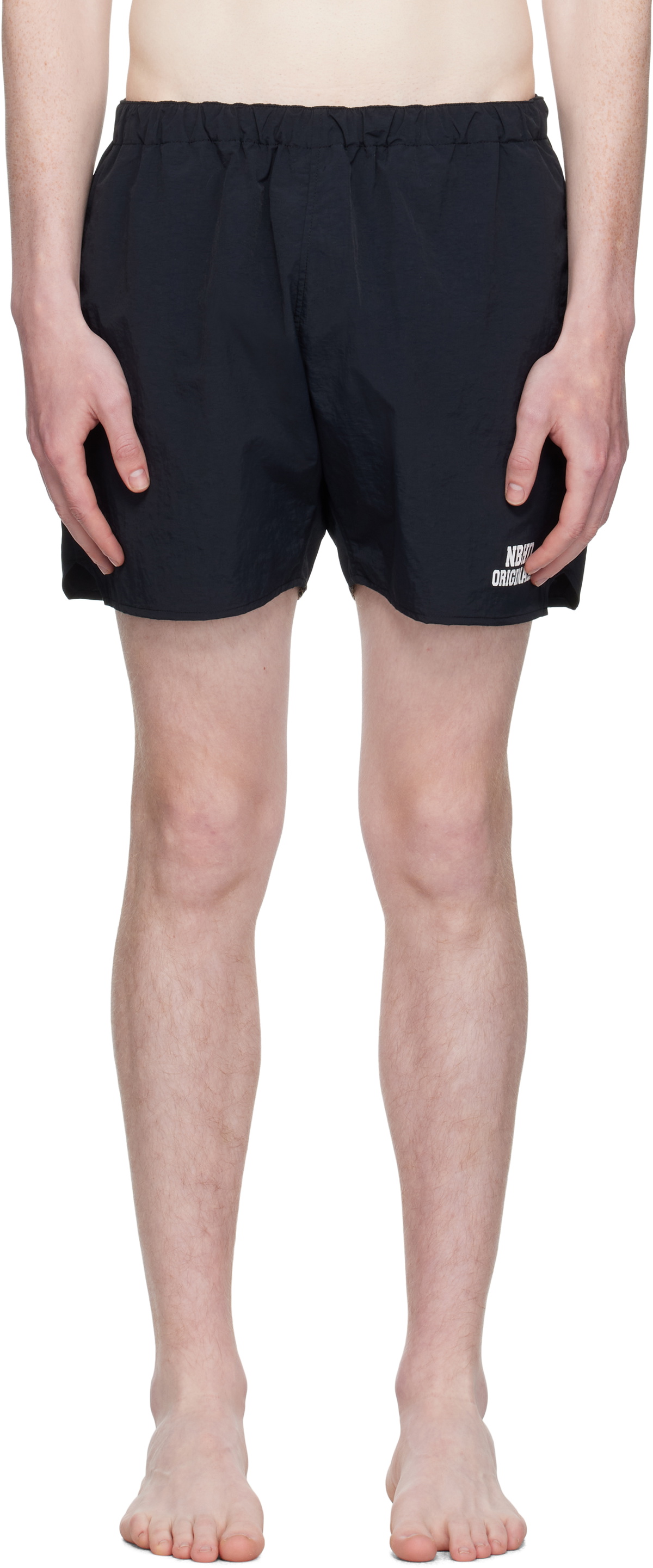 Neighborhood Black Recycled Nylon Swim Shorts