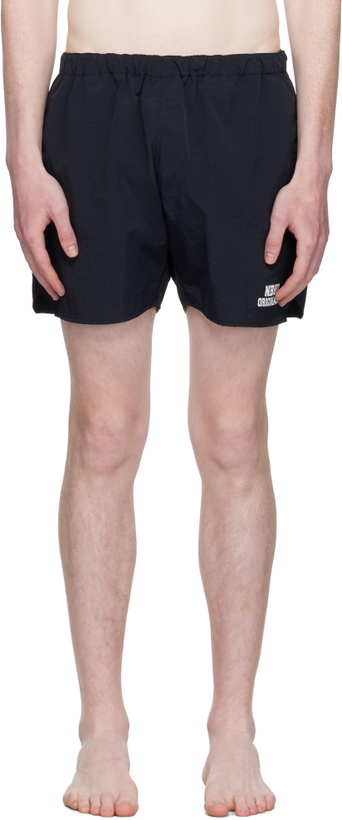 Photo: Neighborhood Black Recycled Nylon Swim Shorts