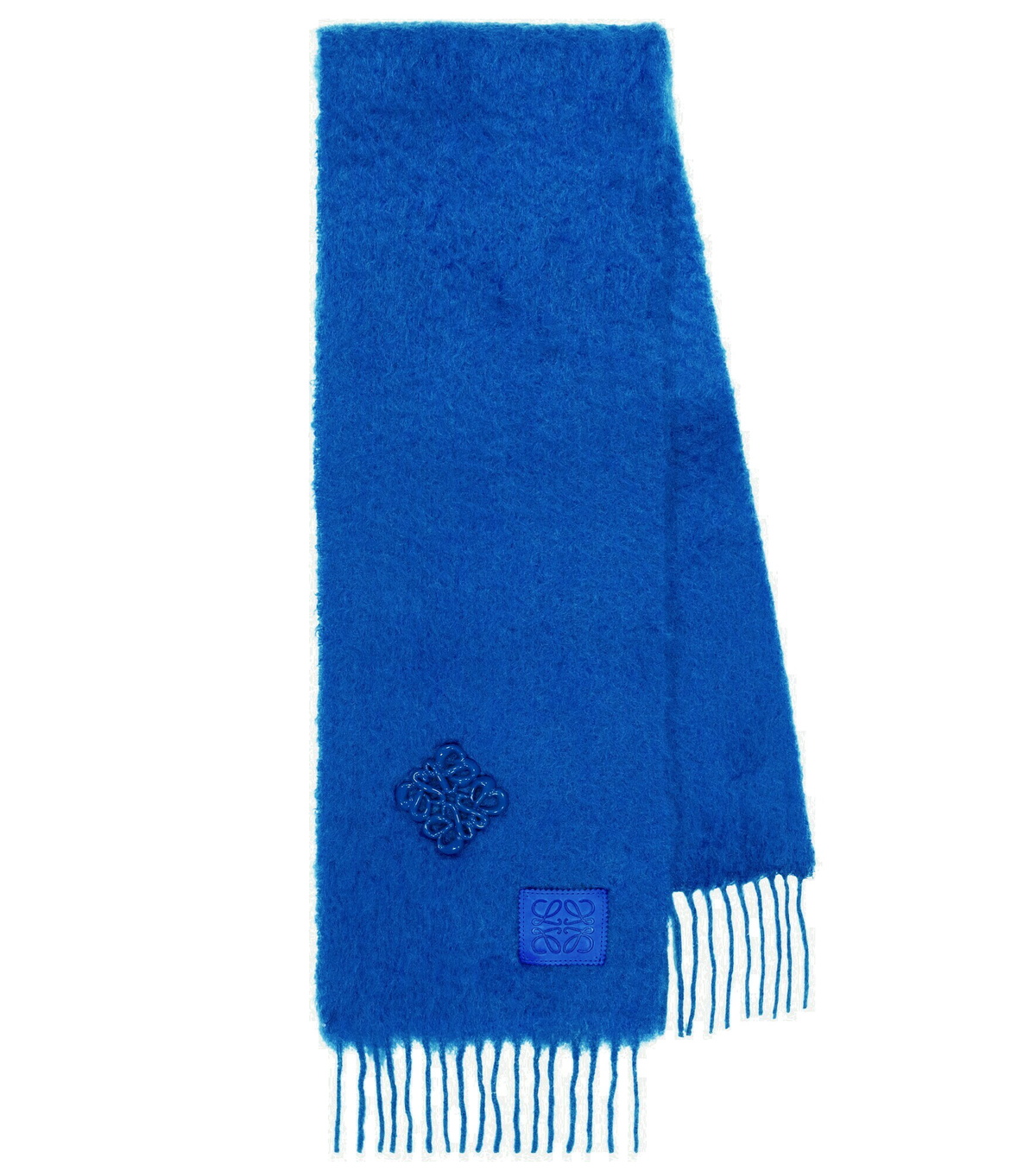 【LOEWE】MOHAIR WOOL SCARF LOEWE Appliquéd fringed mohair-blend scarf | NET-A-PORTER