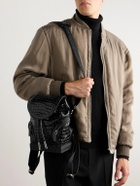 Christian Louboutin - Explorafunk Small Croc-Effect Patent-Leather Backpack
