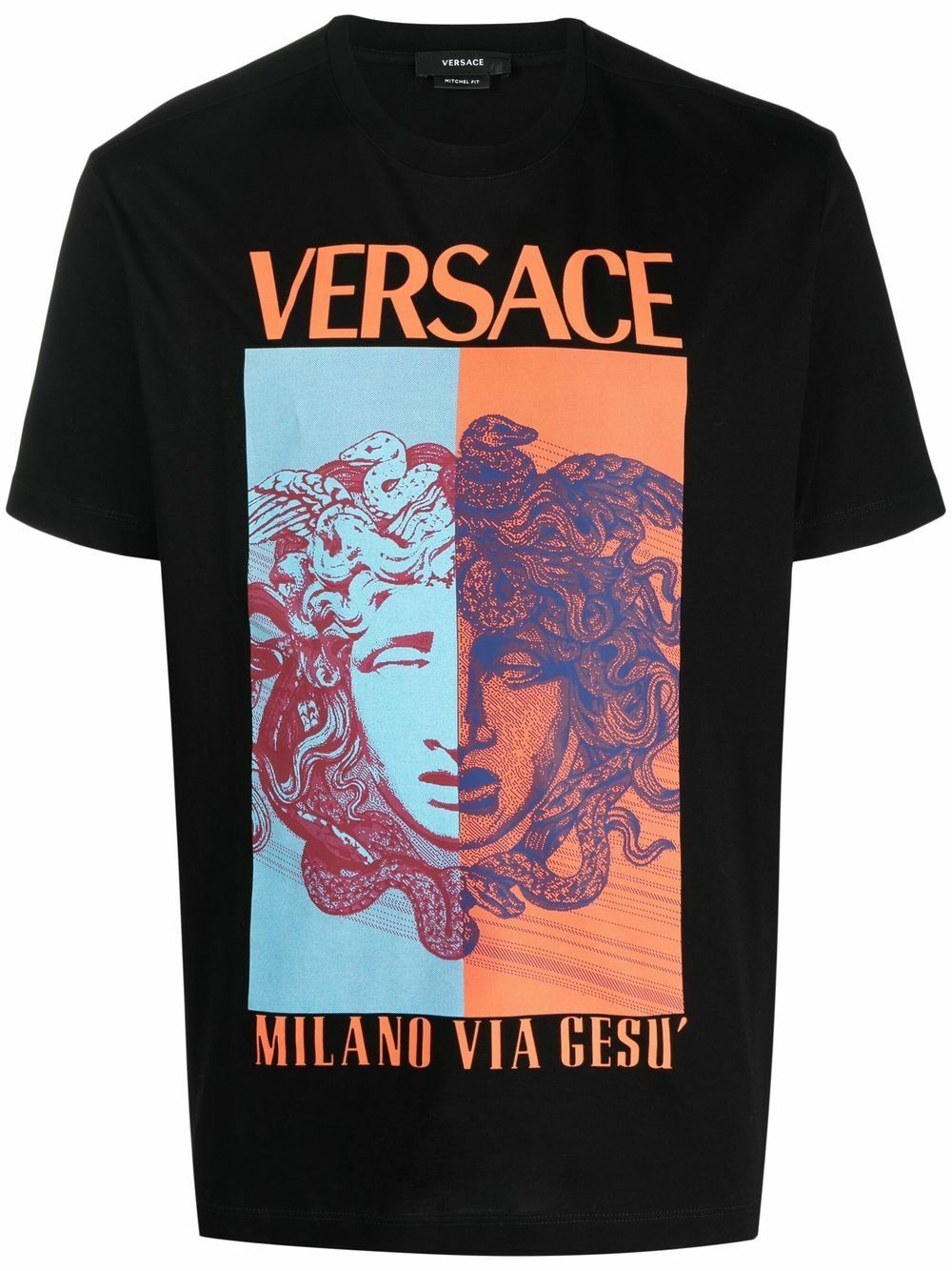 VERSACE - Printed Cotton T-shirt Versace