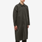 Fear of God ESSENTIALS Men's Woven Twill Long Coat in Off-Black