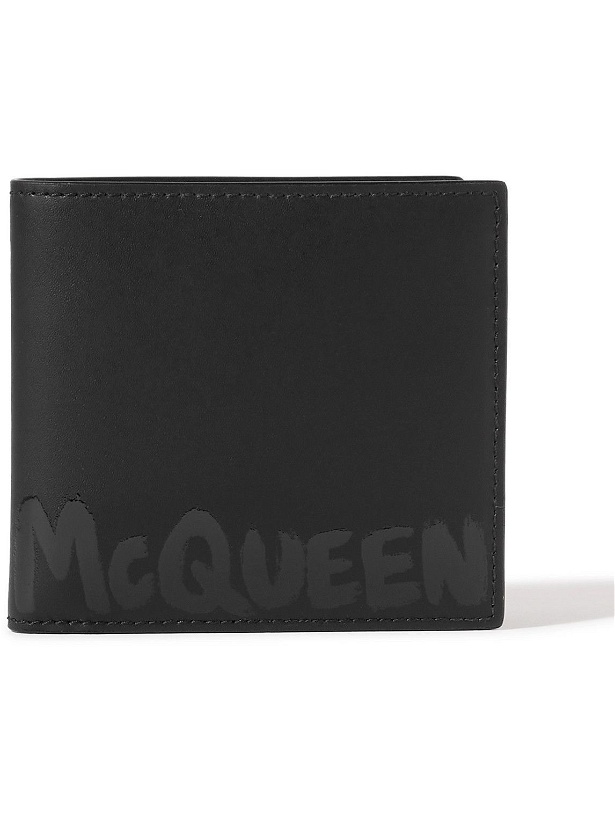 Photo: Alexander McQueen - Logo-Print Leather Billfold Wallet