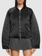 STAND STUDIO - Petula Satin Twill Zip Bomber Jacket