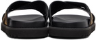Versace Black Jacquard Nappa Sandals