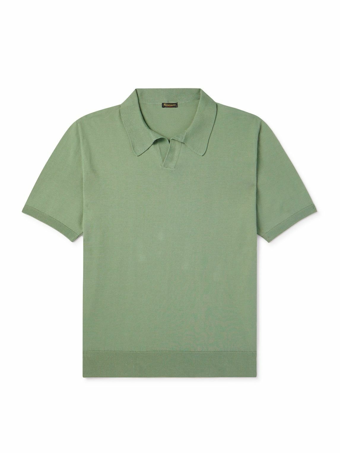 Rubinacci - Cotton Polo Shirt - Green Rubinacci