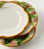 Les-Ottomans Artichoke set of 4 ceramic dinner plates