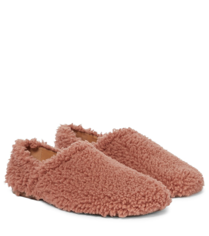 Photo: Dries Van Noten - Shearling slippers