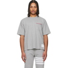 Thom Browne Gray Milano Cotton Oversized Pocket T-shirt