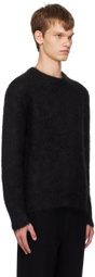Solid Homme Black Crewneck Sweater