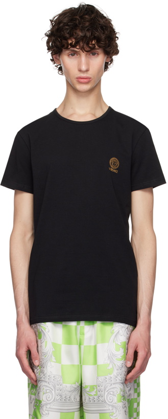 Photo: Versace Underwear Two-Pack Black Medusa T-Shirts