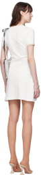 Courrèges White V-Neck Minidress