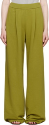 Dries Van Noten Green Straight Sweatpants