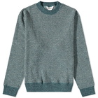 DIGAWEL Men's Hexagonal Pattern Crew Sweat in Green