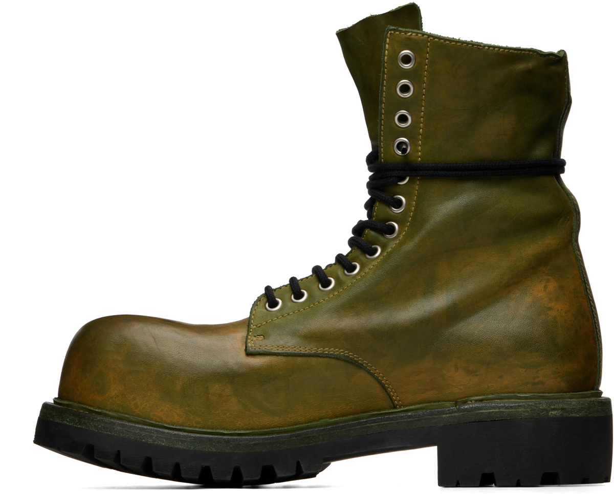 A DICIANNOVEVENTITRE Khaki Prisma Combat Boots