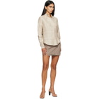 RESCHA SSENSE Exclusive Taupe Agaara Short Skirt