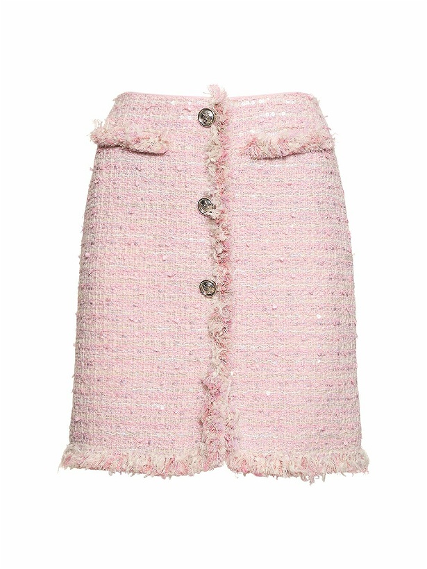 Photo: GIAMBATTISTA VALLI - Cotton Bouclé Blend Mini Skirt