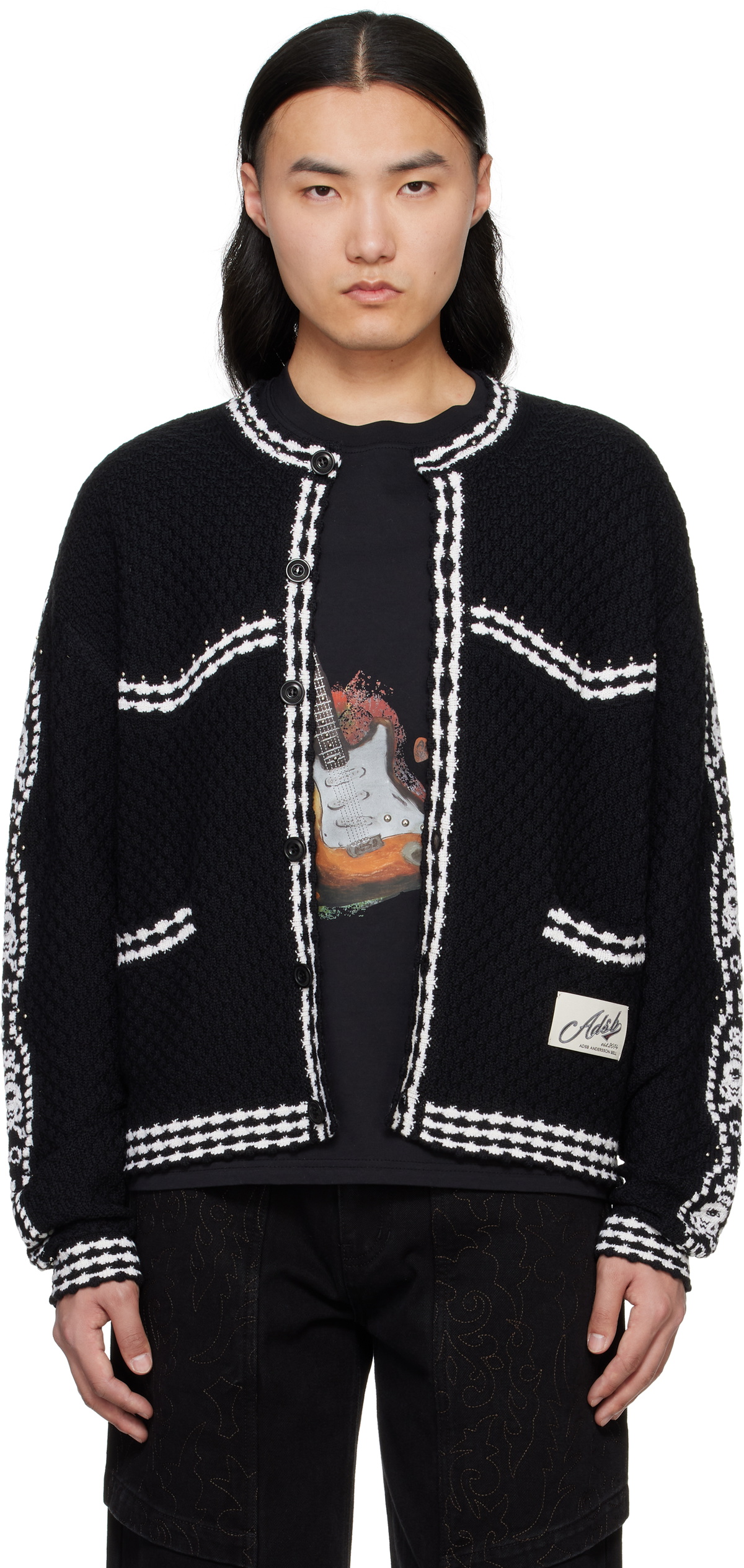 Andersson Bell Cardigan Andersson Bell Nep Asymmetric Knit Wool 
