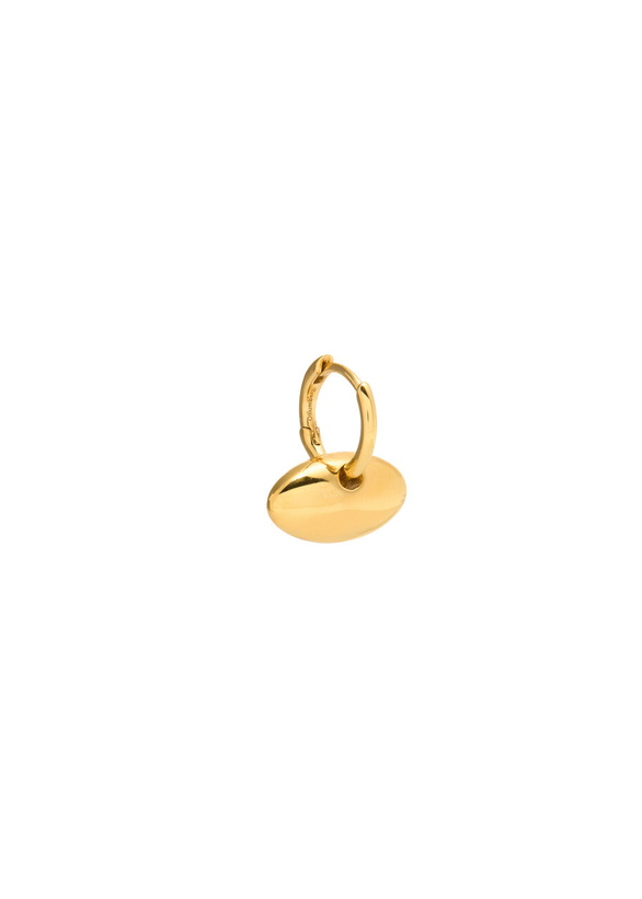 Photo: Otiumberg Pebble 14kt Gold Vermeil Hoop Earrings - One Size