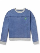 Guess USA - Printed Cotton-Blend Jersey Sweatshirt - Blue