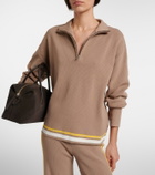 The Upside Veneto Carter knitted half-zip sweater