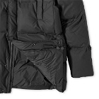 Rains Hooded Puffer Coat in Black