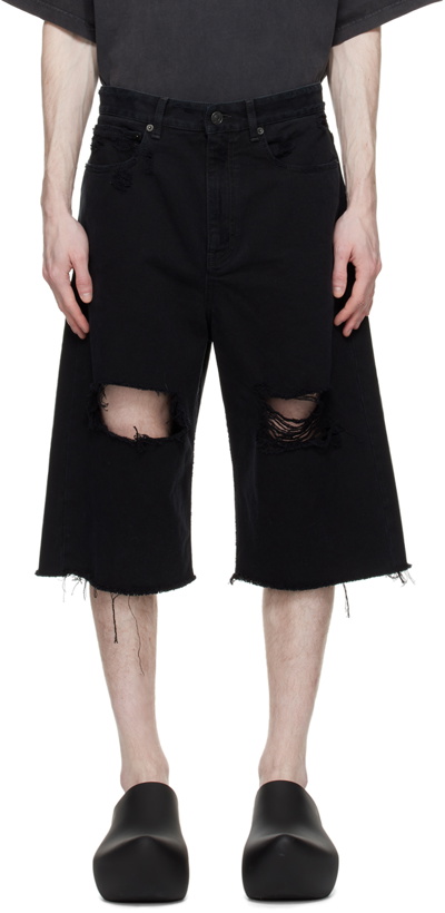 Photo: Balenciaga Black Baggy Shorts