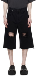 Balenciaga Black Baggy Shorts
