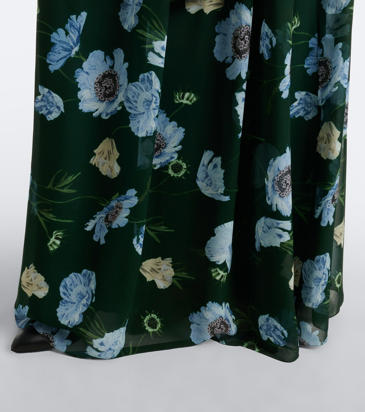 Erdem Floral silk voile gown
