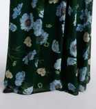 Erdem Floral silk voile gown