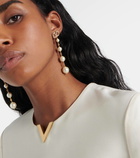 Valentino VLogo Signature embellished drop earrings