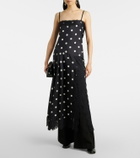 Sportmax Capo polka-dot silk slip dress
