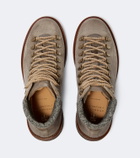 Brunello Cucinelli Suede lace-up boots