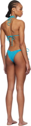 Bond-Eye Blue Sofie Triangle Bikini