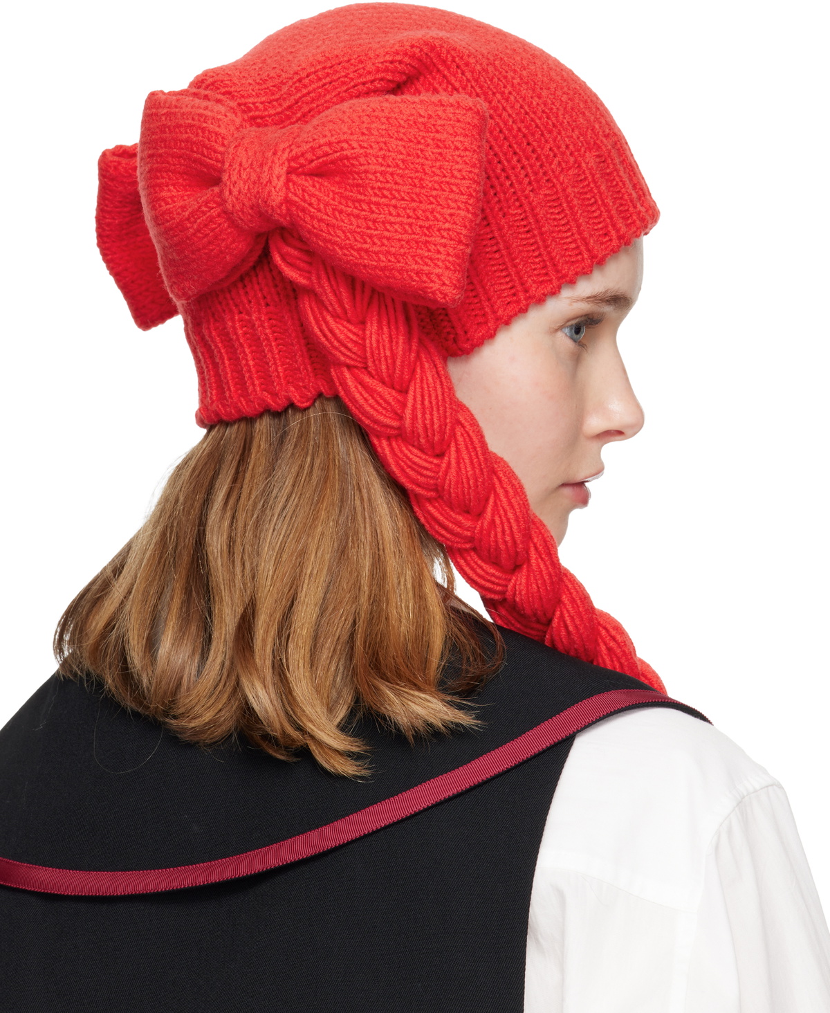 Comme des Garçons Girl Red Bow Beanie