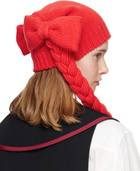 Comme des Garçons Girl Red Bow Beanie