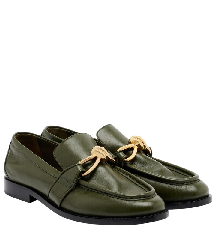 Photo: Bottega Veneta Astaire Knot leather loafers