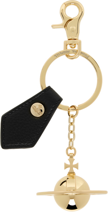 Photo: Vivienne Westwood Black & Gold 3D Orb Keychain